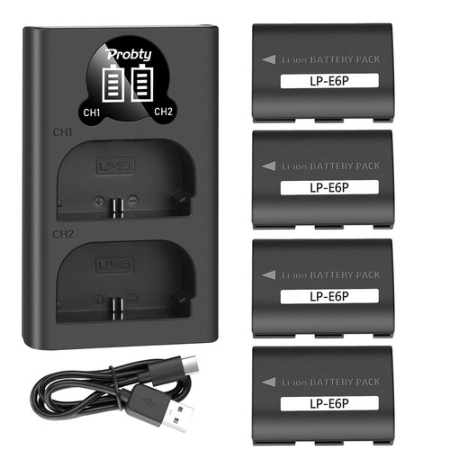 Batteria 2400mah e6p - 2400mah, lp-e6p